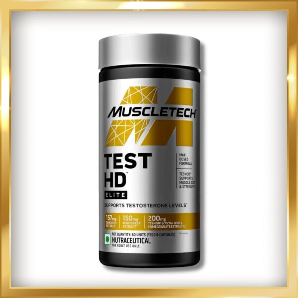 MUSCLETECH TEST HD ELITE TESTOSTERONE BOOSTERS 60 UNITS