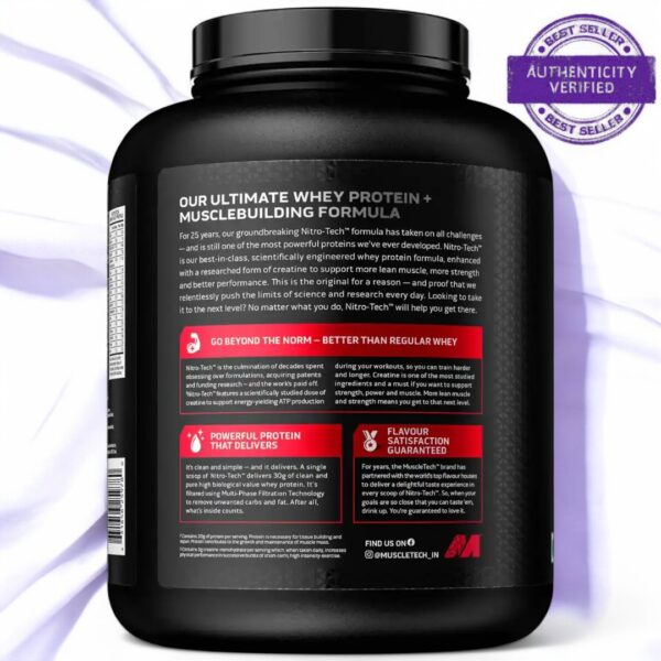 MUSCLETECH NITRO-TECH WHEY PROTEIN - Image 4