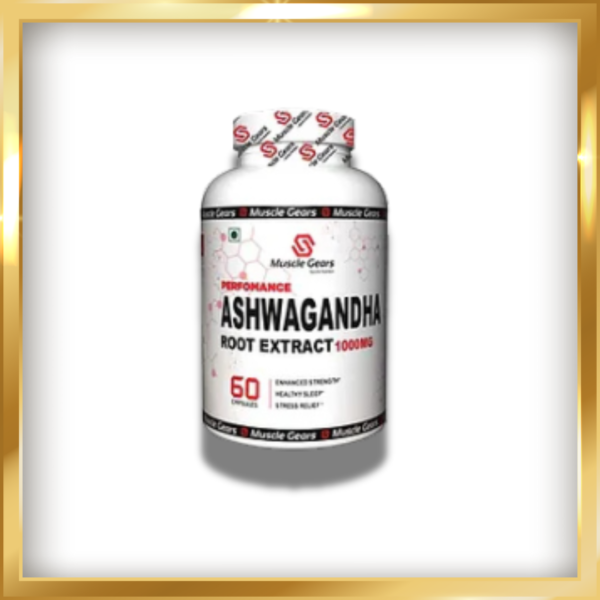 MUSCLE GEARS ASHWAGANDHA ROOT EXTRACT 60 CAP