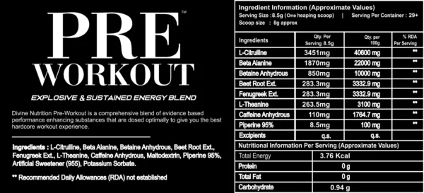 DIVINE PRE-WORKOUT GOLD SERIES - Image 3