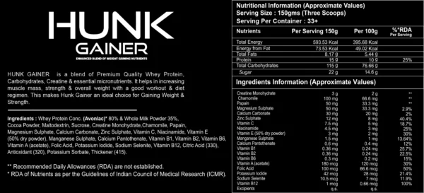 DIVINE HUNK GAINER - Image 3