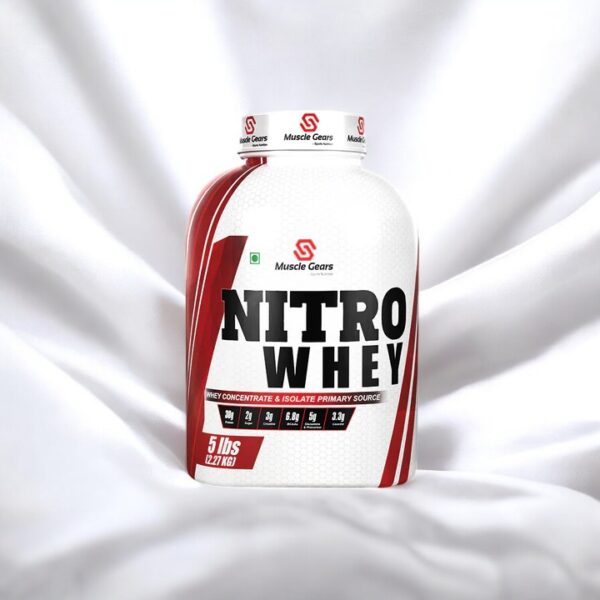 MUSCLE GEAR NITRO WHEY ( WHEY PROTEIN ISOLATE CONCENTRATE) - Image 2