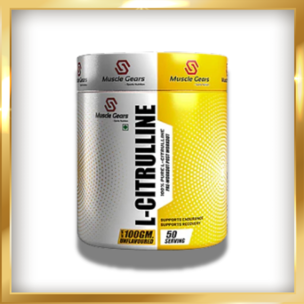 MUSCLE GEAR CITRULLINE 100% PRE-WORKOUT SUPPLEMWNT 100GM UNFLAVOURED
