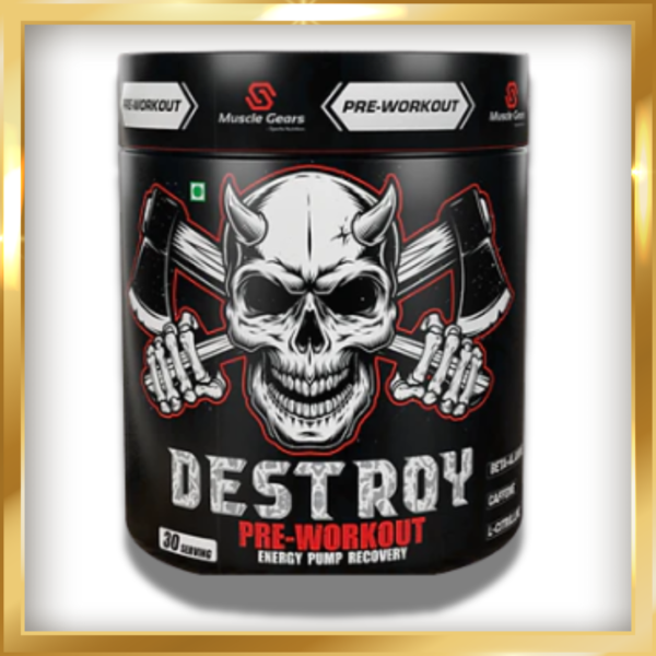 MUSCLE GEAR DESTROY PRE-WORKOUT ENERGY PUMP RECOVERY
