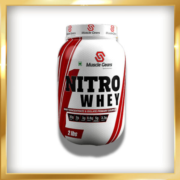 MUSCLE GEAR NITRO WHEY ( WHEY PROTEIN ISOLATE CONCENTRATE)
