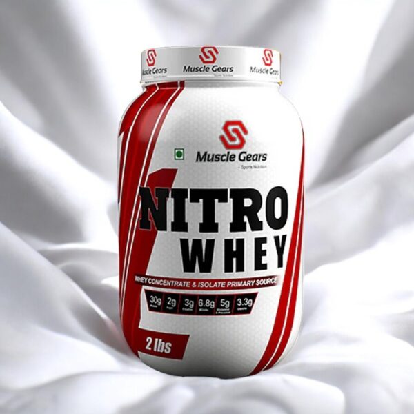 MUSCLE GEAR NITRO WHEY ( WHEY PROTEIN ISOLATE CONCENTRATE) - Image 3