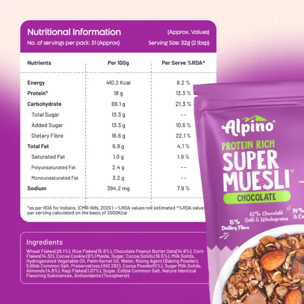 ALPINO PROTEIN RICH SUPER MUESLI - Image 3