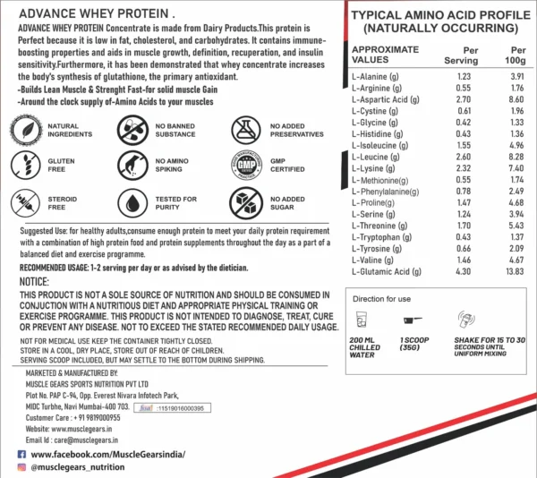 MUSCLE GEARS ADVANCED WHEY PROTEIN - Image 5