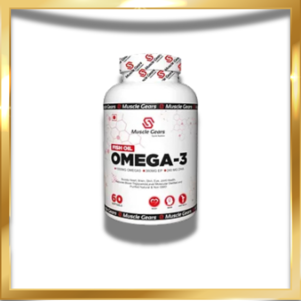 MUSCLE GEAR FISH OIL OMEGHA 3 PREMIUM QUALITY FOR TOTAL HEALTH