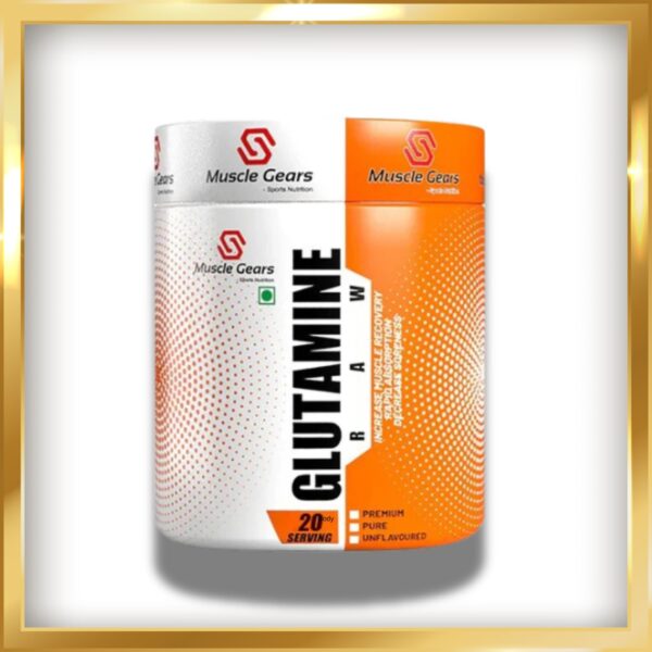 MUSCLE GEAR GLUTAMINE RAW YOUR ULTIMATE FITNESS CAMPANION