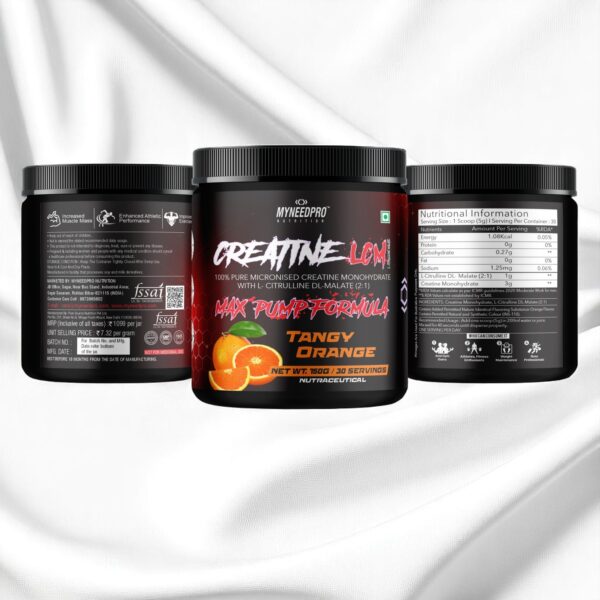 CREATINE LCM 100% PURE MICRONISED CREATINE MONOHYDRATE WITH L-CITRULLINE DL MALATE 2:1 - Image 4
