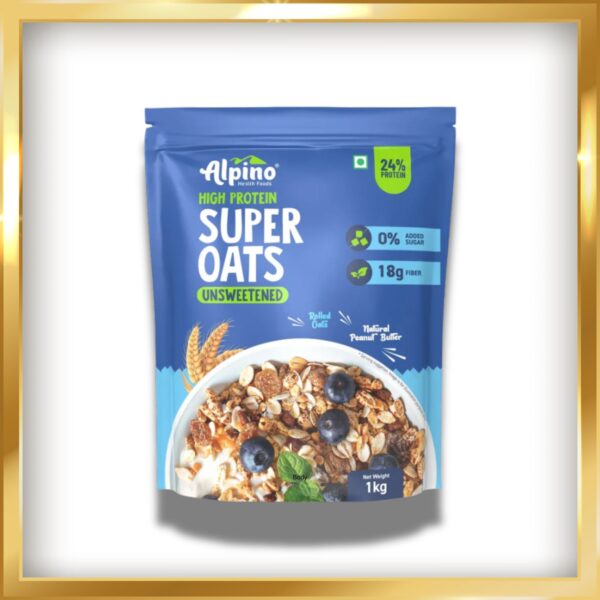 HIGH PROTEIN SUPER ROLLED OATS UNSWEETENED 1KG