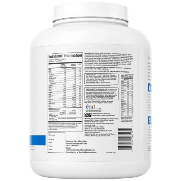 MUSCLETECH PLATINUM 100% WHEY ISOLATE - Image 2