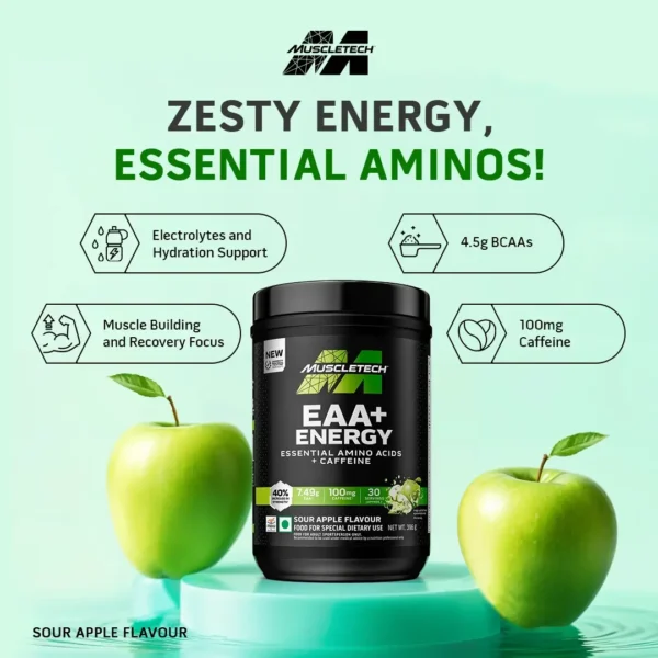MUSCLETECH EAA+ ENERGY AMINO ACIDE MUSCLE BUILDING RECOVERY - Image 4