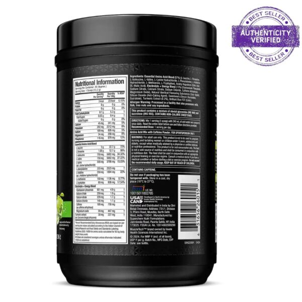 MUSCLETECH EAA+ ENERGY AMINO ACIDE MUSCLE BUILDING RECOVERY - Image 2