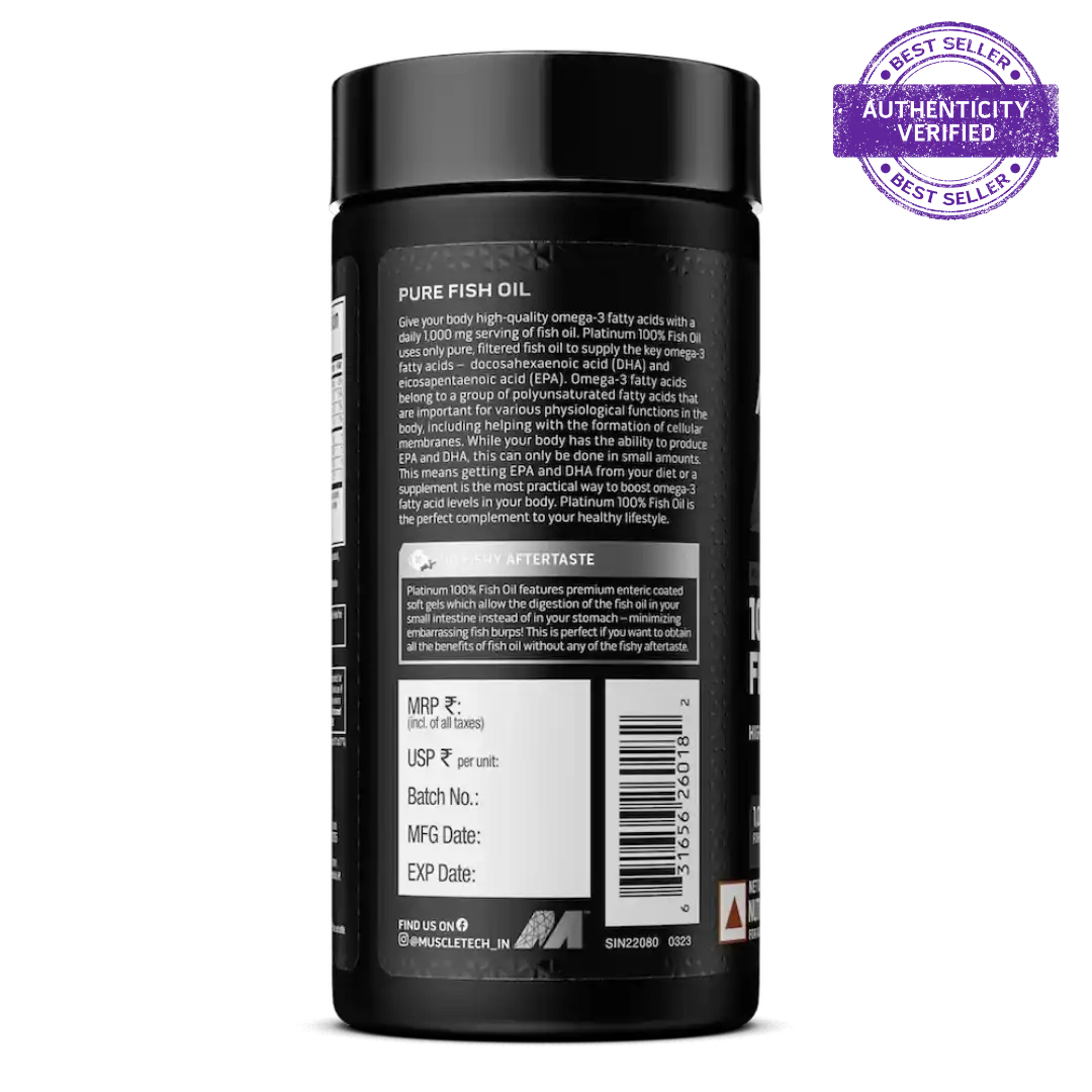 MUSCLETECH PLATINUM 100% OMEGA FISH OIL - Image 3