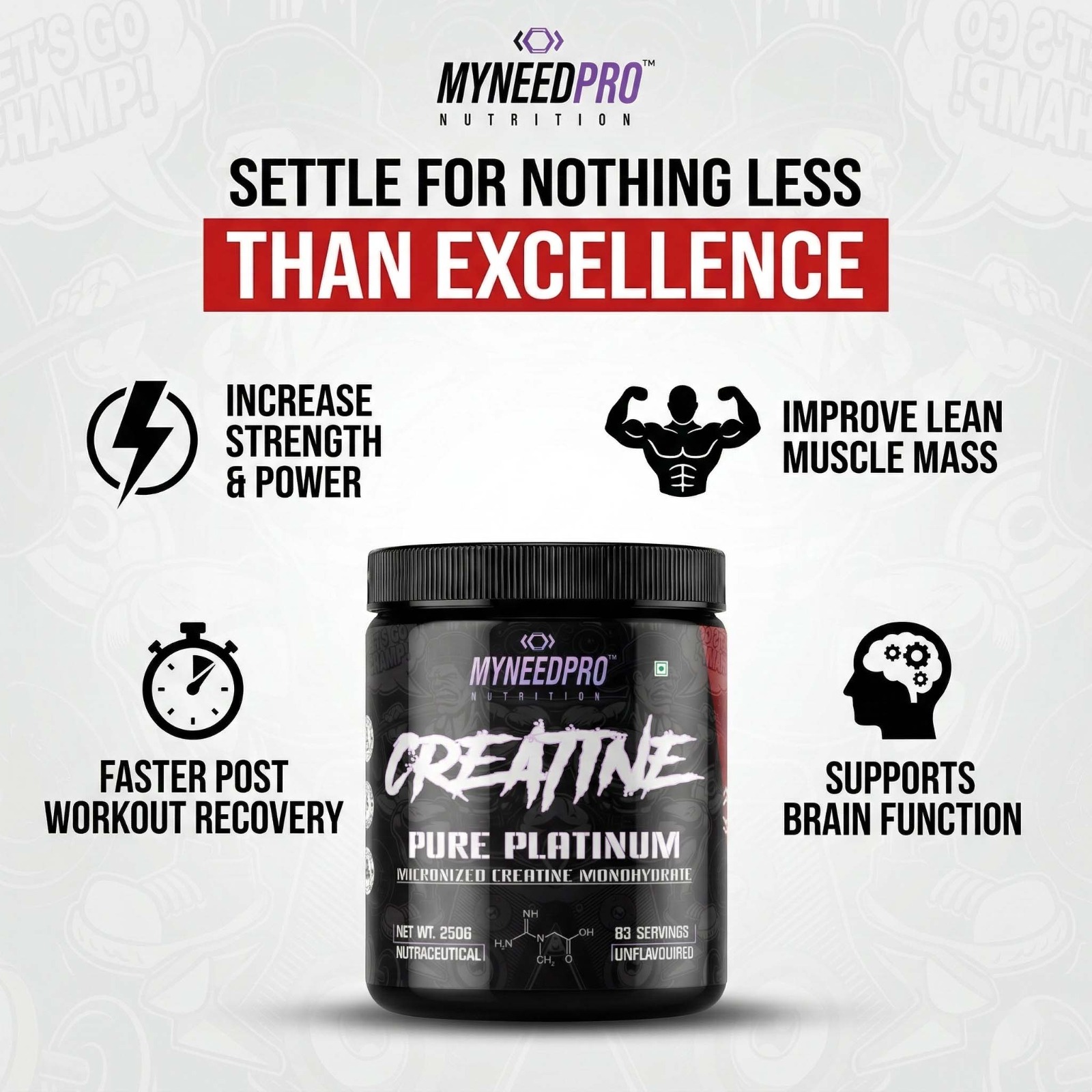 MYNEEDPRO PURE PLATINUM MICRONIZED CREATINE MONOHYDRATE - Image 6