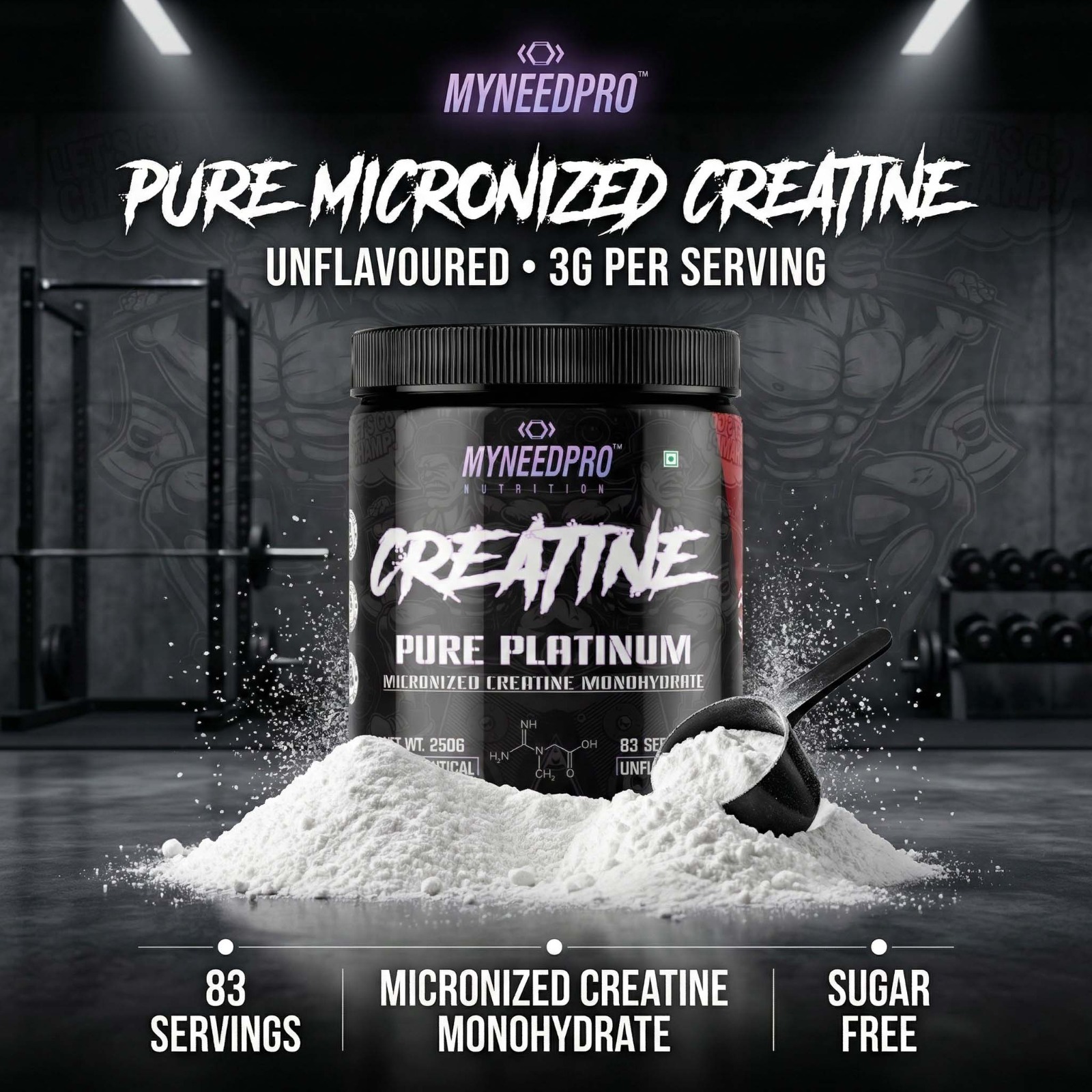 MYNEEDPRO PURE PLATINUM MICRONIZED CREATINE MONOHYDRATE - Image 8