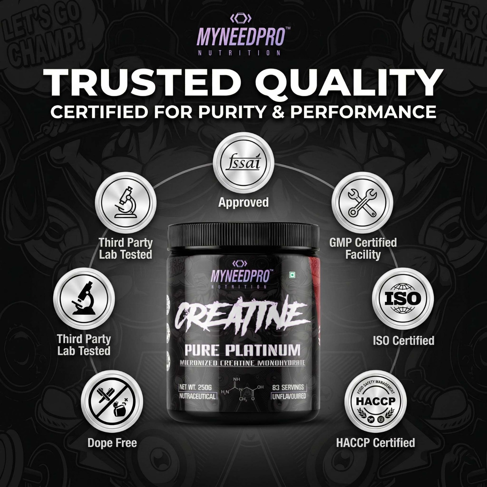 MYNEEDPRO PURE PLATINUM MICRONIZED CREATINE MONOHYDRATE - Image 7