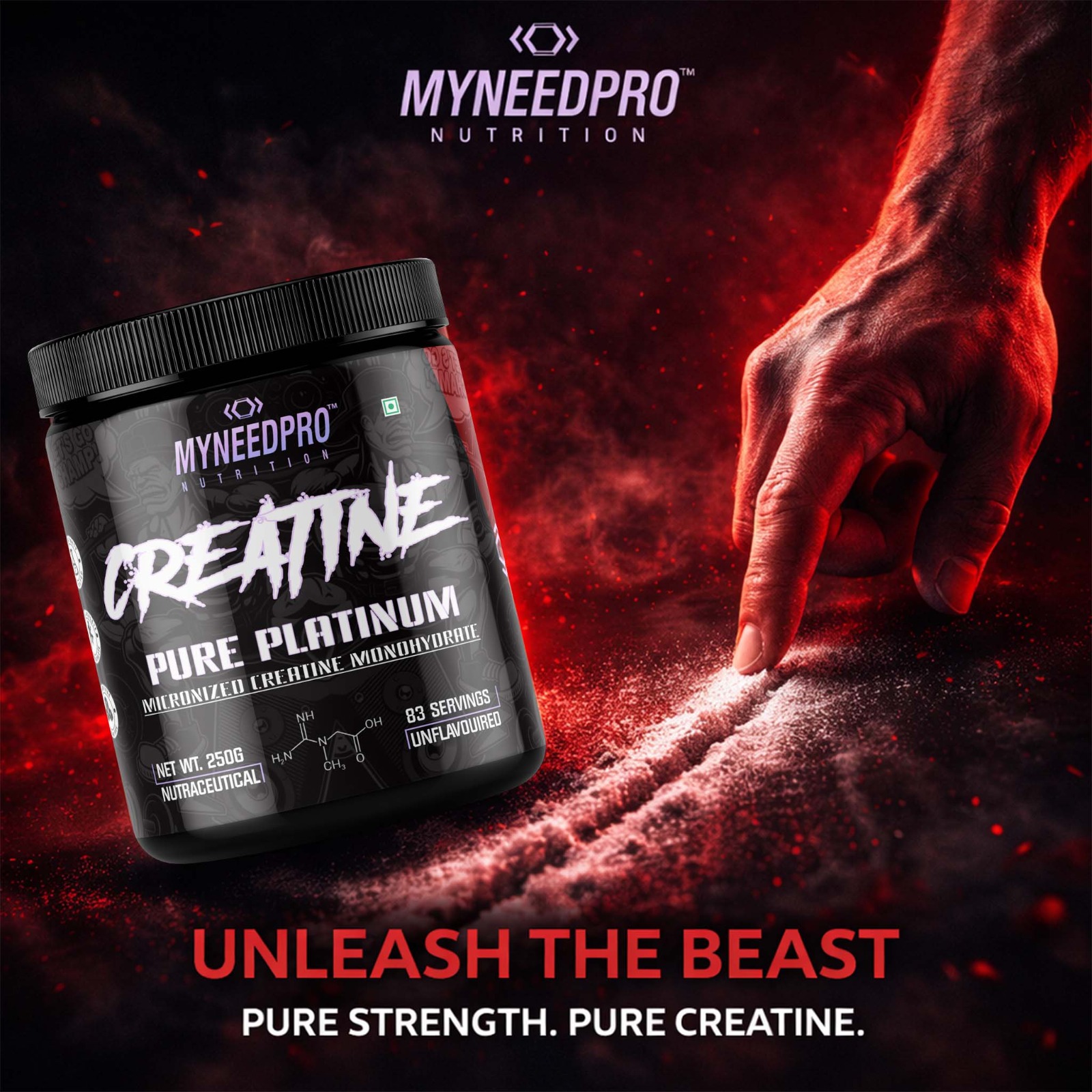 MYNEEDPRO PURE PLATINUM MICRONIZED CREATINE MONOHYDRATE - Image 9