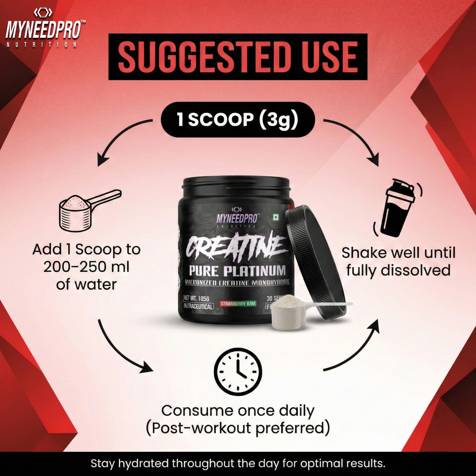 MYNEEDPRO PURE PLATINUM MICRONIZED CREATINE MONOHYDRATE - Image 10